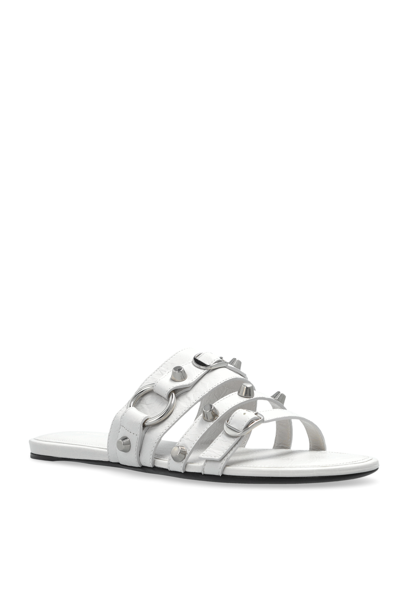 サンダル・ミュール BALENCIAGA White leather City slippers (834692WAD4Y 9081) BALENCIAGA White leather City slippers (834692WAD4Y 9081